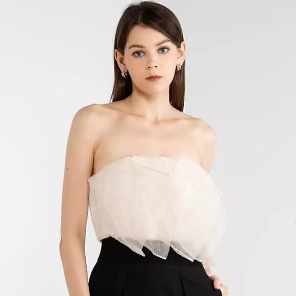 ZARA Strapless Crop Top NWT - Picture 10 of 12